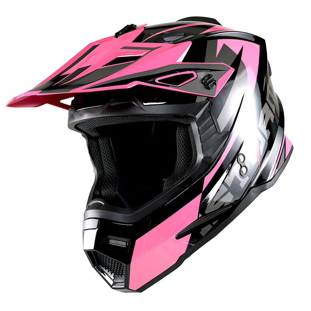 pink dirt bike helmet