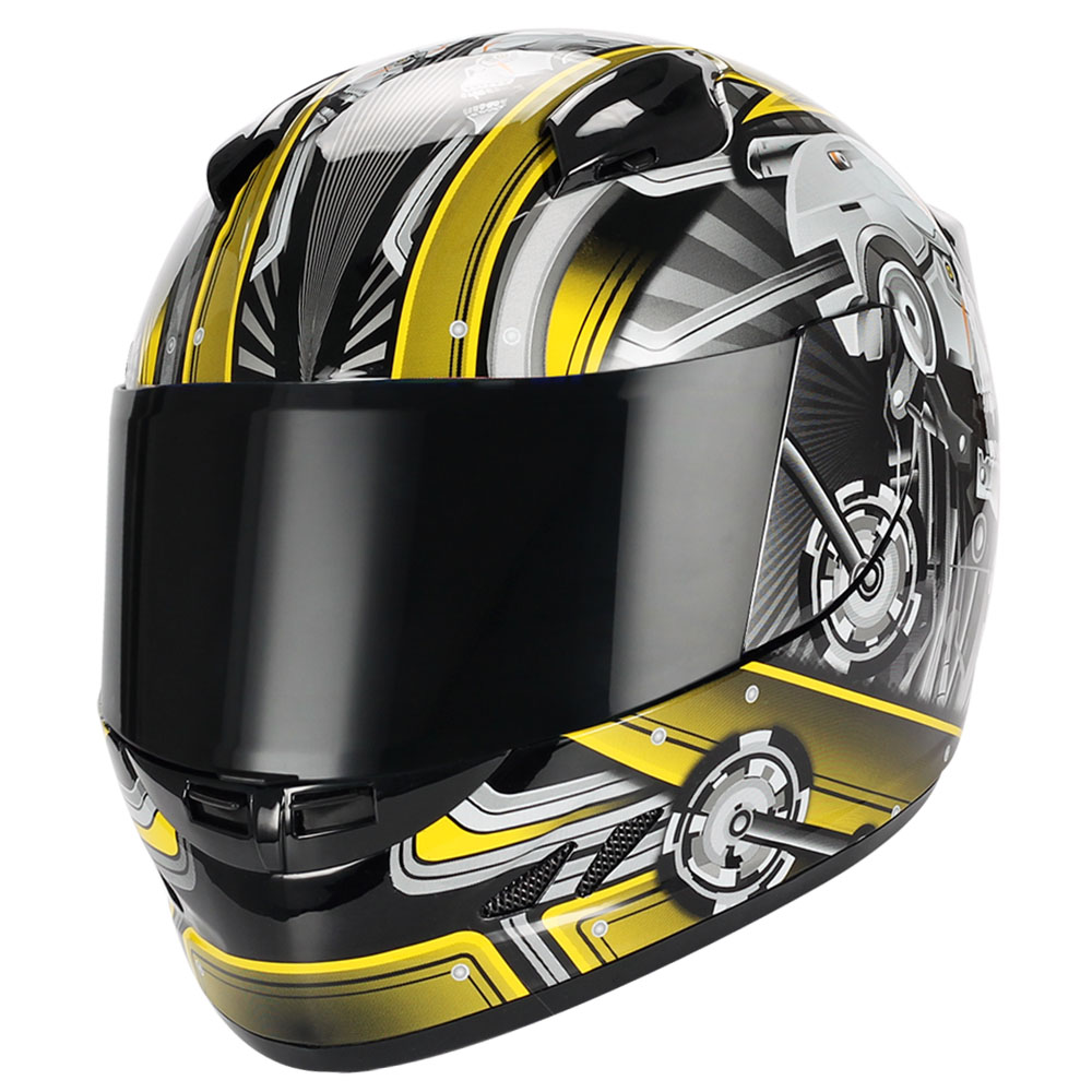Download NEW DOT 1STORM DOT MOTORCYCLE FULL FACE HELMET STREET BIKE ...