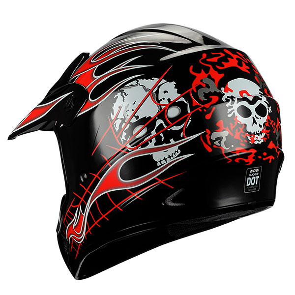 Youth Dirt Bike Boots >> New Adult Motocross Helmet MX BMX ATV Dirt Bike Skull Flame Red Black S M L XL | eBay Youth Dirt Bike Boots >> New Adult Motocross Helmet MX BMX ATV Dirt Bike Skull Flame Red Black S M L XL | eBay