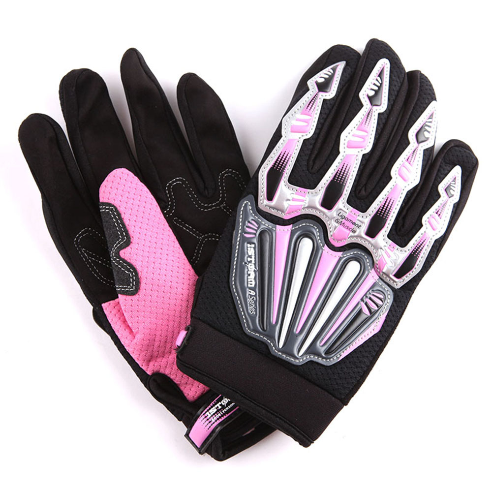 NEW Motorcycle Motocross BMX MX ATV Dirt Bike Racing Textile Gloves Red S-XXL